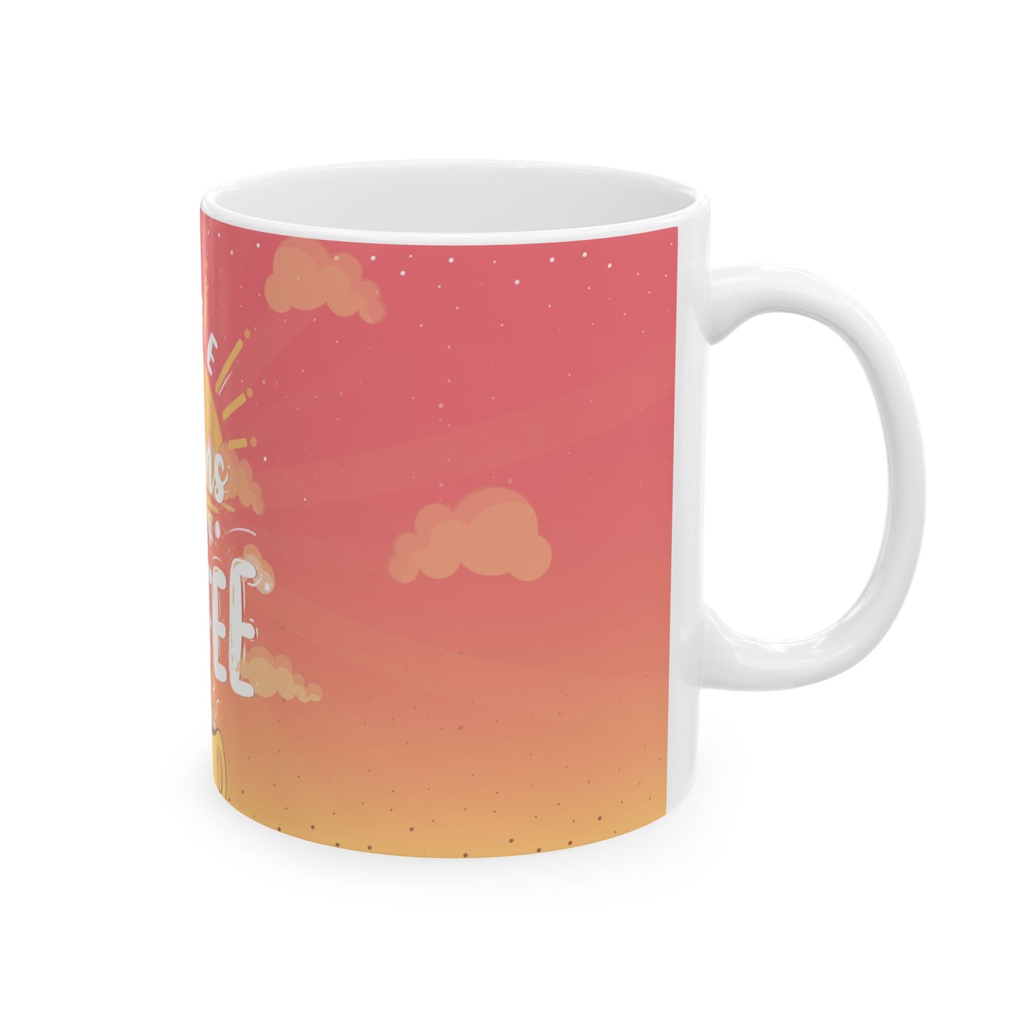 Colorful Motivational Coffee Mug – Inspirational Quote Mug for Coffee Lovers, Self-Care & Gift Giving