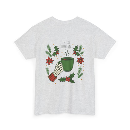 Merry Coffeemas T-Shirt — Skull Santa Coffee Holiday Tee