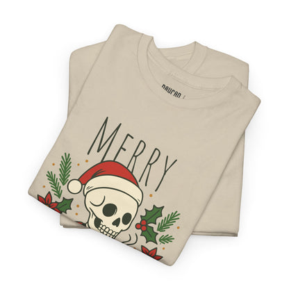 Merry Coffeemas T-Shirt — Skull Santa Coffee Holiday Tee