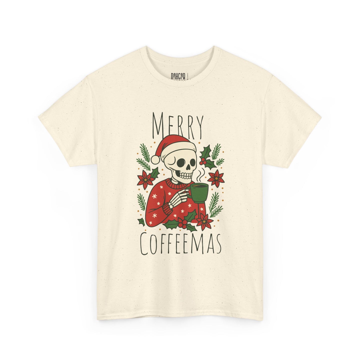 Merry Coffeemas T-Shirt — Skull Santa Coffee Holiday Tee