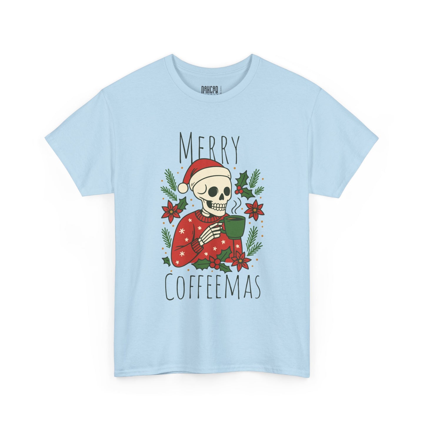 Merry Coffeemas T-Shirt — Skull Santa Coffee Holiday Tee