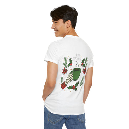 Merry Coffeemas T-Shirt — Skull Santa Coffee Holiday Tee