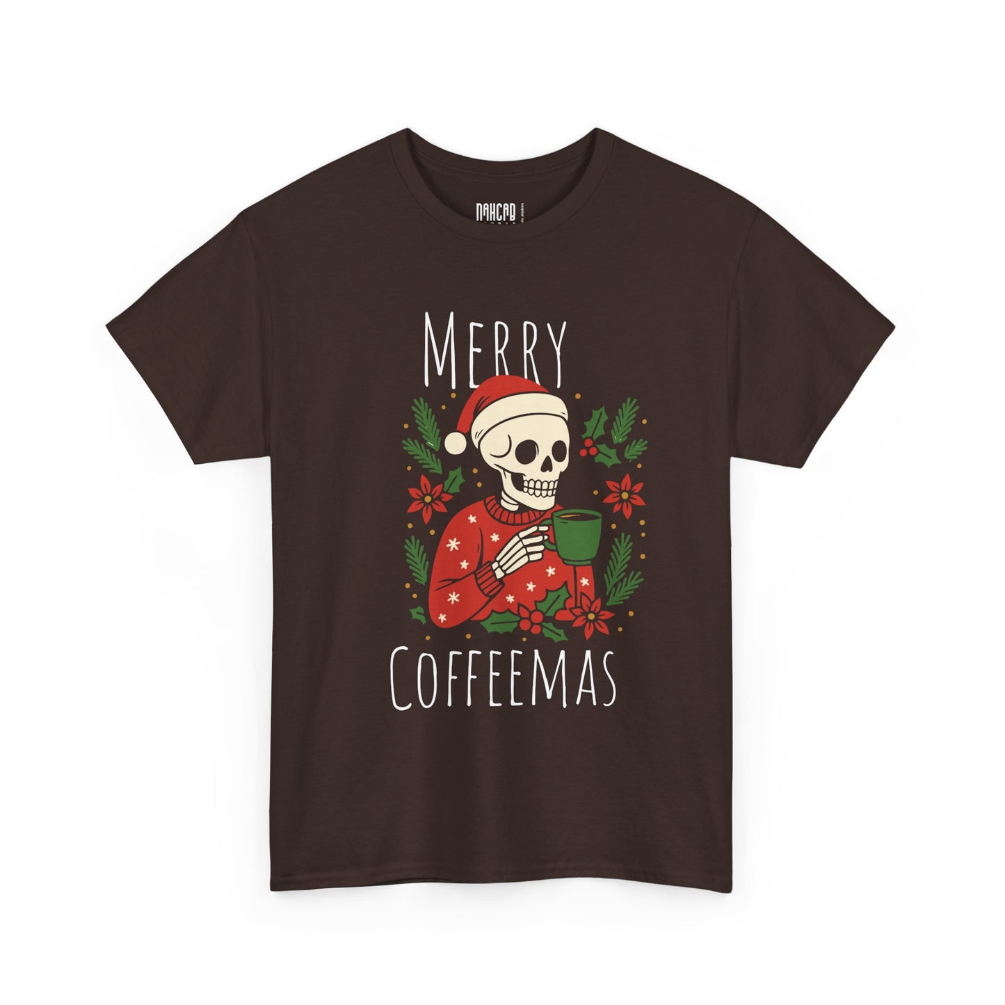 Merry Coffeemas T-Shirt — Skull Santa Coffee Holiday Tee