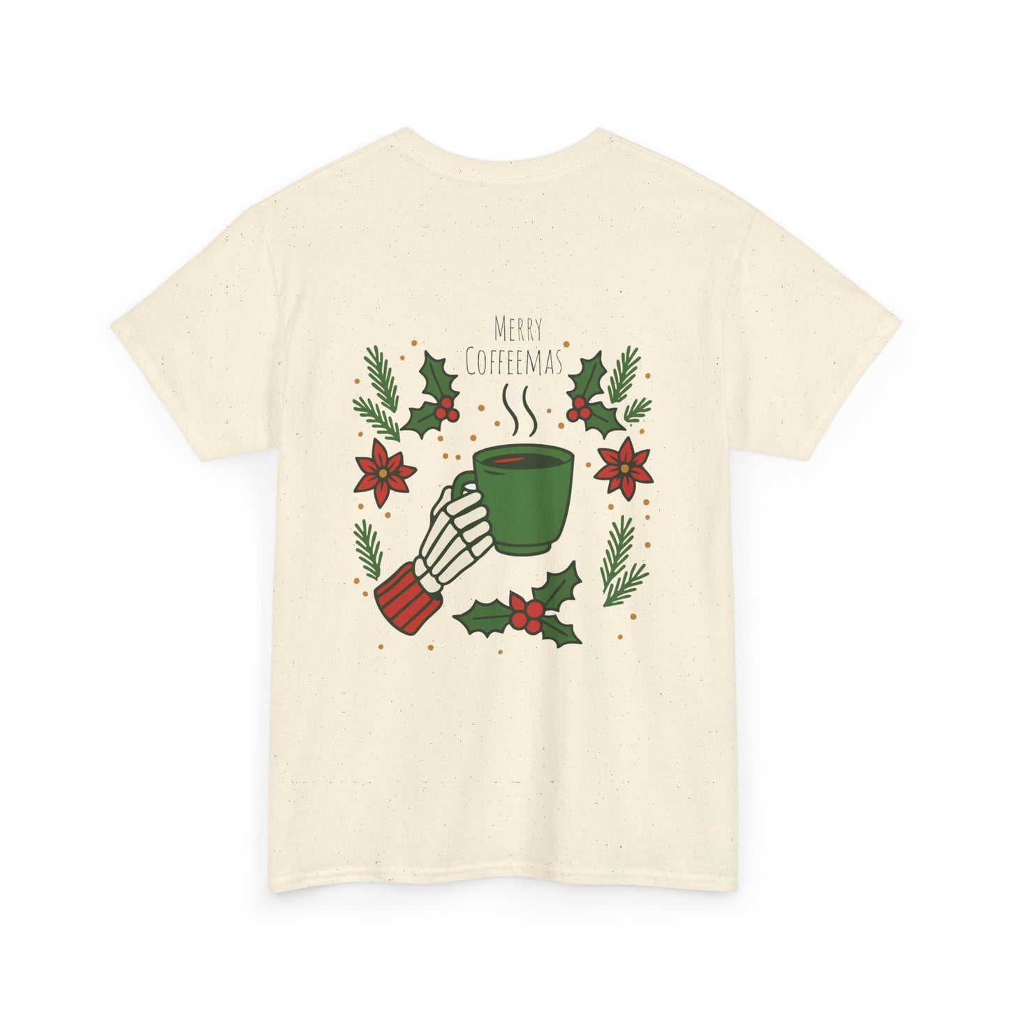 Merry Coffeemas T-Shirt — Skull Santa Coffee Holiday Tee
