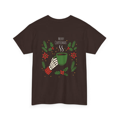 Merry Coffeemas T-Shirt — Skull Santa Coffee Holiday Tee