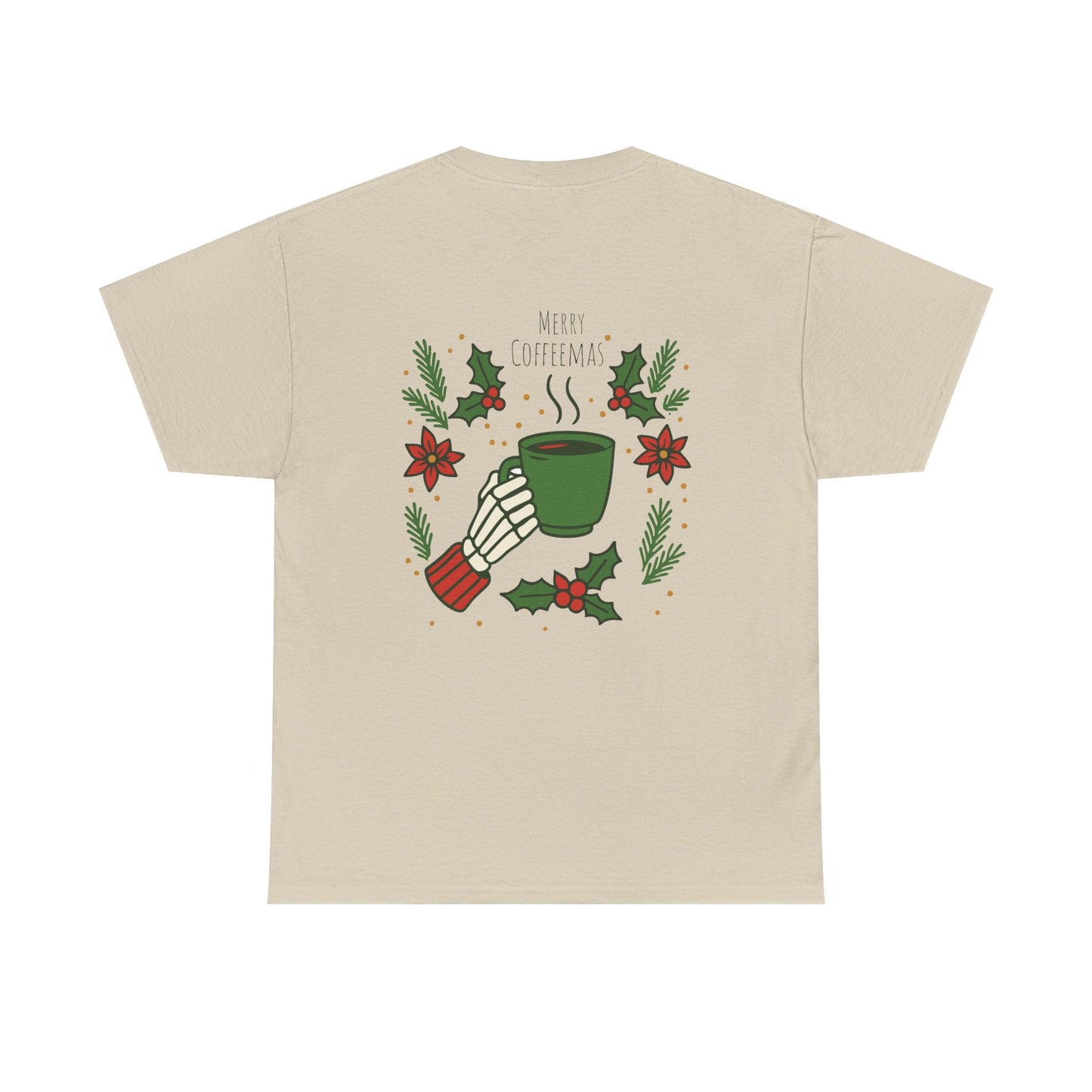 Merry Coffeemas T-Shirt — Skull Santa Coffee Holiday Tee