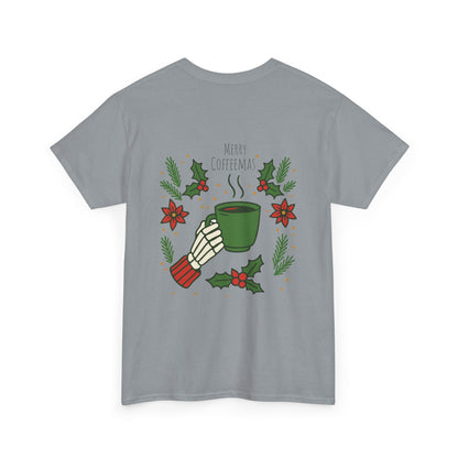 Merry Coffeemas T-Shirt — Skull Santa Coffee Holiday Tee